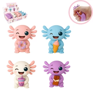 KAWAII AXOLOTL ANTISTRESS 4 MODELES ASSORTIS