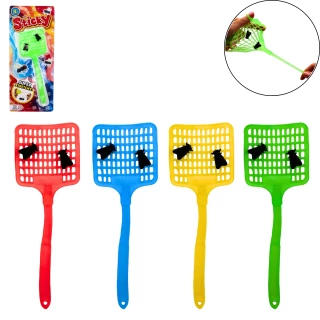 STICKY FLIEGENKLATSCHE 19CM 4 FARBEN SORT.