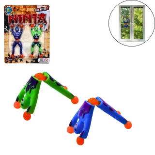 STICKY NINJA 9.5CM X2 2 FARBEN SORT.