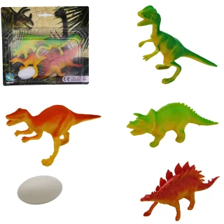DINOSAURI 10-14CM + UOVO 2 MODELLI ASSORTITI