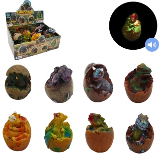 DINOSAUR EGG 10CM WITH LIGHT AND SOUND