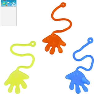 STICKY HAND 5CM 3 FARBEN SORT.