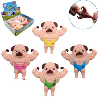 DOG ANTISTRESS 10CM 4 ASSORTED COLORS