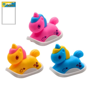 ANIMAL UNICORN 7CM PULL BACK 3C