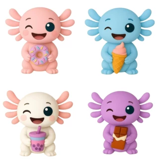 KAWAII ANIMAL ANTISTRESS AXOLOTL  4A