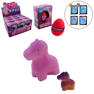 WACHSEND EI EINHORN 6CM