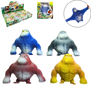 GORILLA ANTISTRESS 13CM 4 FARBEN SORT.