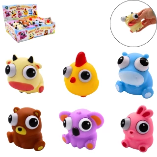 ANIMALE OCCHI GRANDI ANTISTRESS 7CM 6 MODELLI ASSORTITI