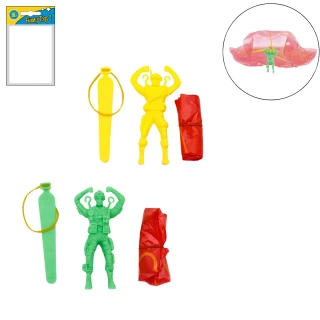 FALLSCHIRMSPRINGER 9CM 2 FARBEN SORT.
