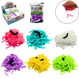 TIERE MAGISCHE RAUPE 50 GRS 6 FARBEN SORT.