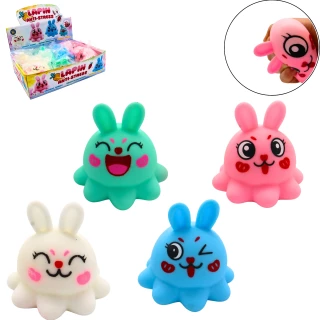 KAWAII KANINCHEN ANTISTRESS 8.5CM 4 FARBEN SORT.