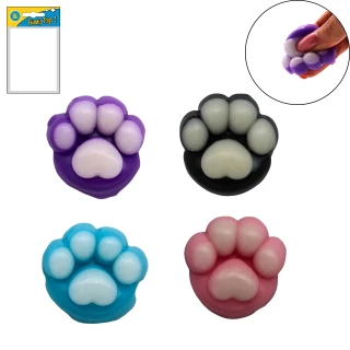 ZAMPA DI CANE ANTISTRESS 4.5CM 4 COLORI ASSORTITI
