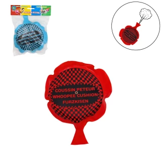 LUSTIGE FURZKISSEN 15CM 3 FARBEN SORT.