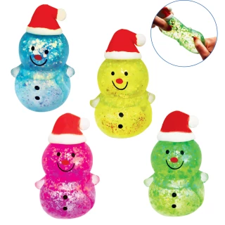 FIGURINE ANTISTRESS NOEL GEL 10CM 4 COULEURS ASSORTIES