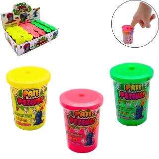 PASTA SCOREGGIONE FLUORESCENTE 90 GRAMMI 3 COLORI ASSORTITI
