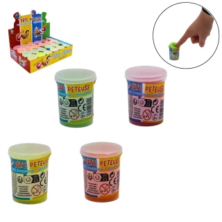 PASTA SCOREGGIONE FLUORESCENTE 40 GRAMMI 4 COLORI ASSORTITI