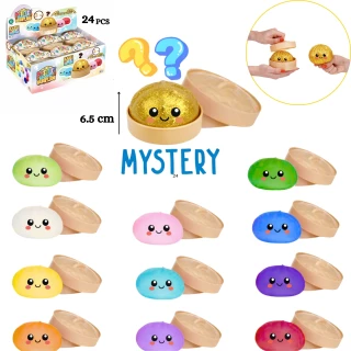 KAWAII BUN ANTISTRESS 8CM 12 FARBEN SORT. 