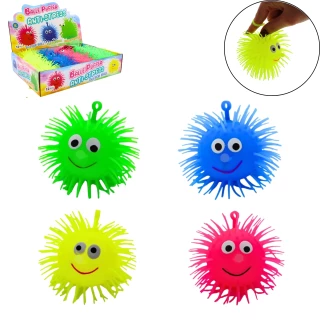 BALL ANTISTRESS PUFFER 9CM 7 ASSORTED COLORS