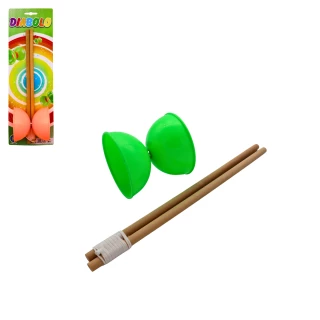 DIABOLO HOLZ 30CM 8.5CM 2 FARBEN SORT.