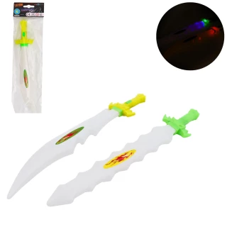 SCHWERT 32CM MIT LICHT 2 FARBEN SORT.