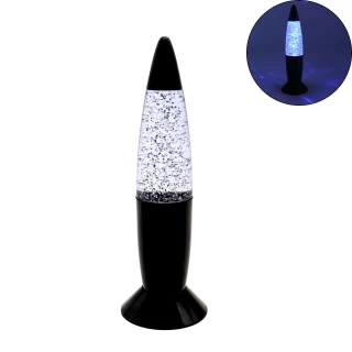 LAMPADA DA DISCOTECA LUMINOSA GLITTER 18CM 3 COLORI ASSORTITI