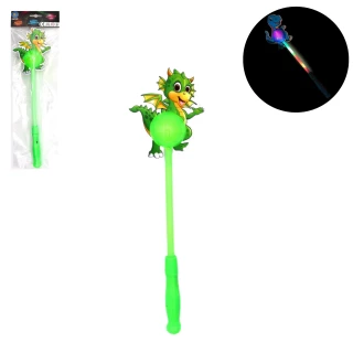 LEUCHSTAB DINO 38CM MIT BATTERIEN 3 SORTIMENT