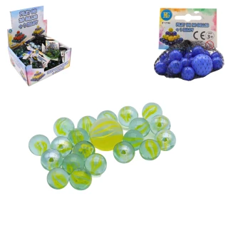 RETE DA 20 PALLINE 16MM + TAPPO 25MM 12 MODELLI ASSORTITI