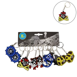 PORTACHIAVI PIRATA 6CM MODELLI ASSORTITI