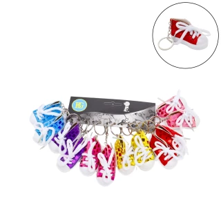 PORTE-CLES BASKET 8CM 6 COULEURS ASSORTIES