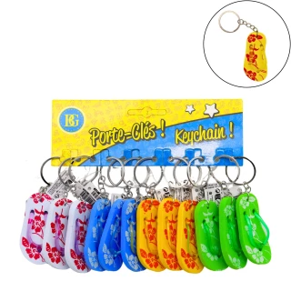 PORTACHIAVI CIABATTINE SPUGNA 6.5 4 COLORI ASSORTITI