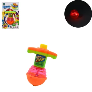 KREISEL 11X5.5CM MIT LICHT UND BATTERIEN 3 FARBEN SORT.