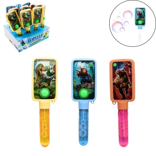 SEIFENBLASEN 30ML DINOSAURIER MIT WASSERSPIEL 21CM 3 SORTIMENT