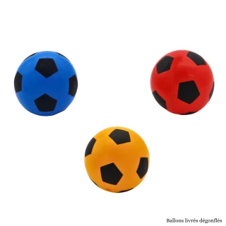 PALLONE DA CALCIO PVC 15CM 3 COLORI ASSORTITI