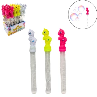 BOLLE DI SAPONE UNICORNO 50ML 25CM 3 COLORI ASSORTITI