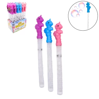 SEIFENBLASENSTAB 110ML EINHORN 37CM 3 FARBEN SORT.