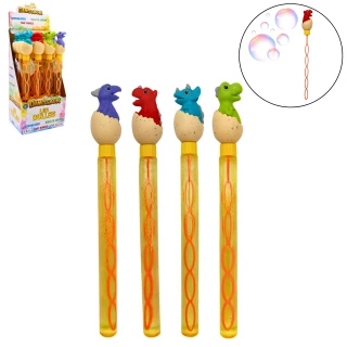 BOLLE DI SAPONE UVO DI DINOSAURO 120ML 36.5CM 4 MODELLI ASSORTITI