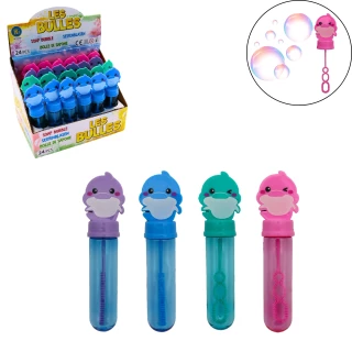 BOLLE DI SAPONE DELFINO 35ML 14CM COLORI ASSORTITI