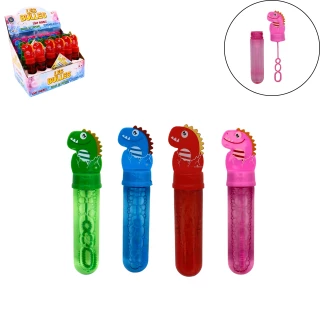 SEIFENBLASEN 35ML DINOSAURIER 14CM 4 FARBEN SORT.