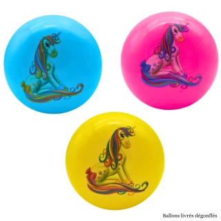 PALLONE UNICORNO PVC 23CM 3 MODELLI ASSORTITI
