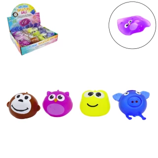 PALLA SPLATCH PER ANIMALI 6CM 4 MODELLI ASSORTITI