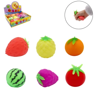 FRUIT ANTISTRESS 6.5CM 6 ASSORTMENTS