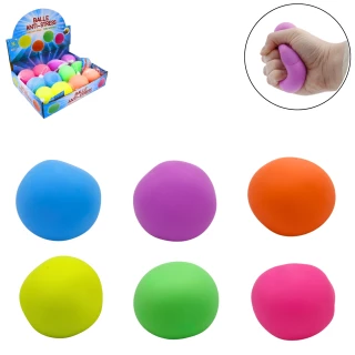 BALLE ANTISTRESS 5.5CM 6 COULEURS ASSORTIES