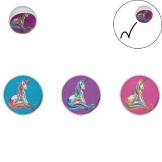 PALLA DI UNICORNO SUPER RIMBALZANTE 30MM 3 MODELLI ASSORTITI