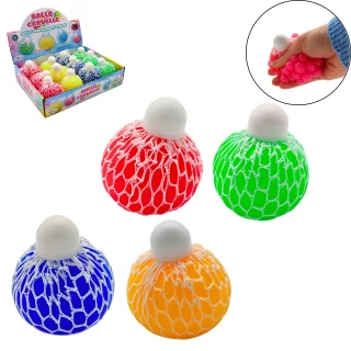 BALLE CERVELLE FILET 6CM 4 COULEURS ASSORTIES