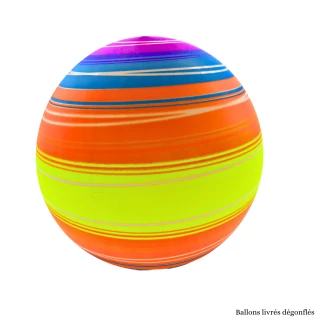 PALLONE A SPIRALE PVC 24CM 4 COLORI ASSORTITI