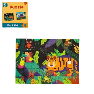PUZZLE DINOSAURO/JUNGLE 48 PEZZI 36X25CM 