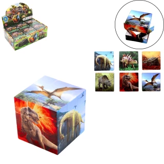 JEU DE PATIENCE CUBE DINOSAURE 5.7CM
