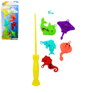 CANNA DA PESCA 26CM + 5 PESCI