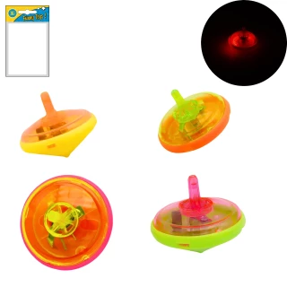 TROTTOLA LUMINOSA 6X4CM CON BATTERIE 4 COLORI ASSORTITI 
