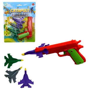 PISTOL 12CM WITH PLANE LAUNCHER